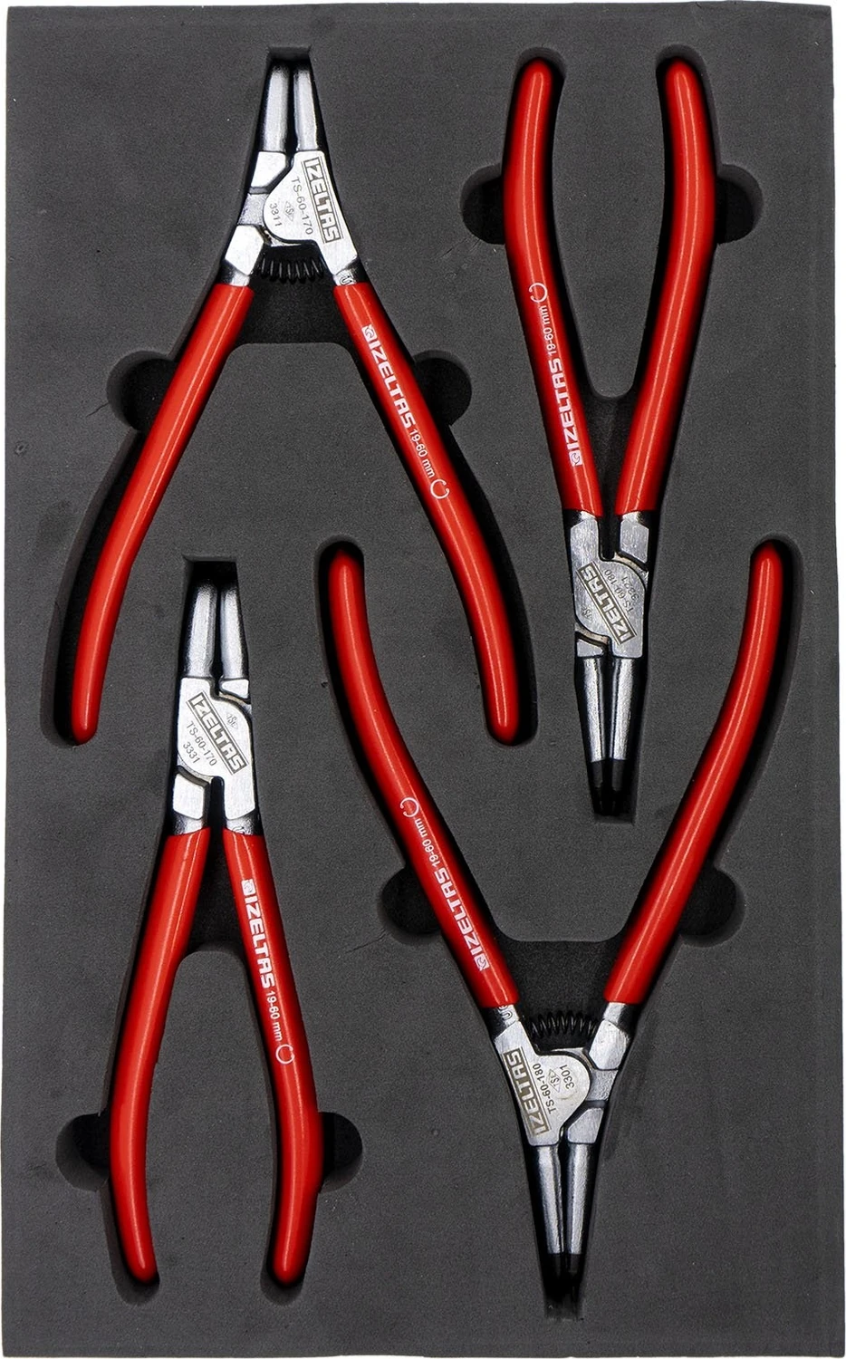 Izeltaş Segman Pense Takımı 4 Parça