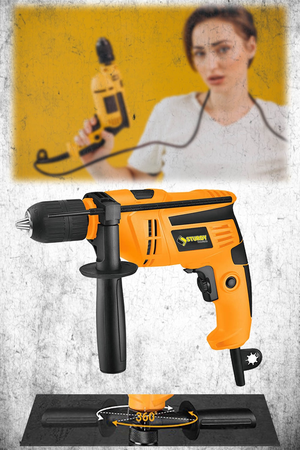 3700 V 35.000 Rpm Sjs New Serıes Metal Şanzıman Darbeli 13 mm Devir Ayarlı Matkap