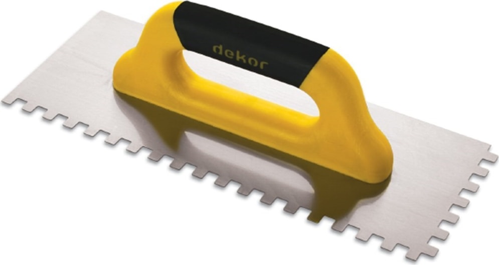 DEKOR 8x8 mm Dişli  Plastik Saplı Seramik Malası 40 cm