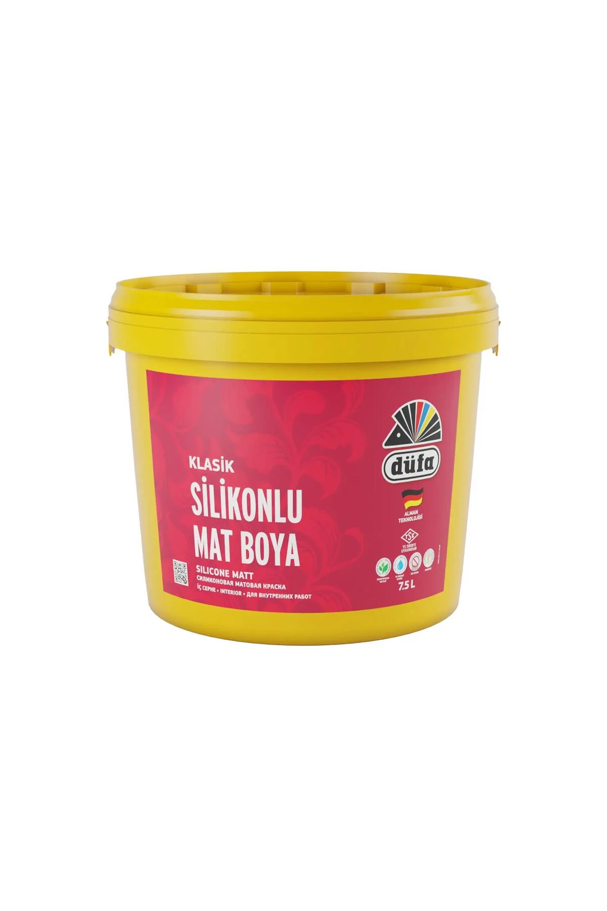 Klasik Silikonlu Mat Iç Cephe Duvar Boyası 5050 Mine 7.50 L