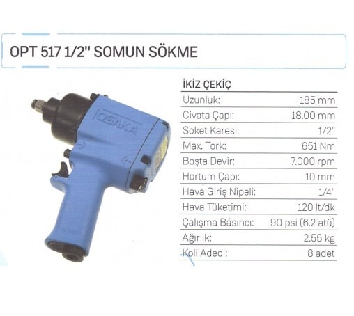 Opt 517 1/2" Somun Sökme
