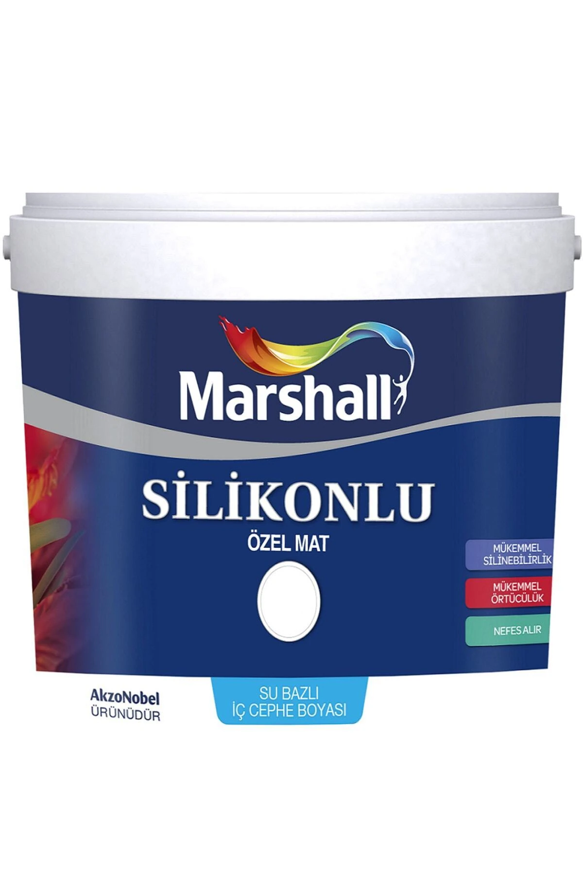 Silikonlu Özel Mat Iç Cephe Duvar Boyası 2.5 Lt + Tavan Boyası 3.5 Kg + Duvar Boyama Seti