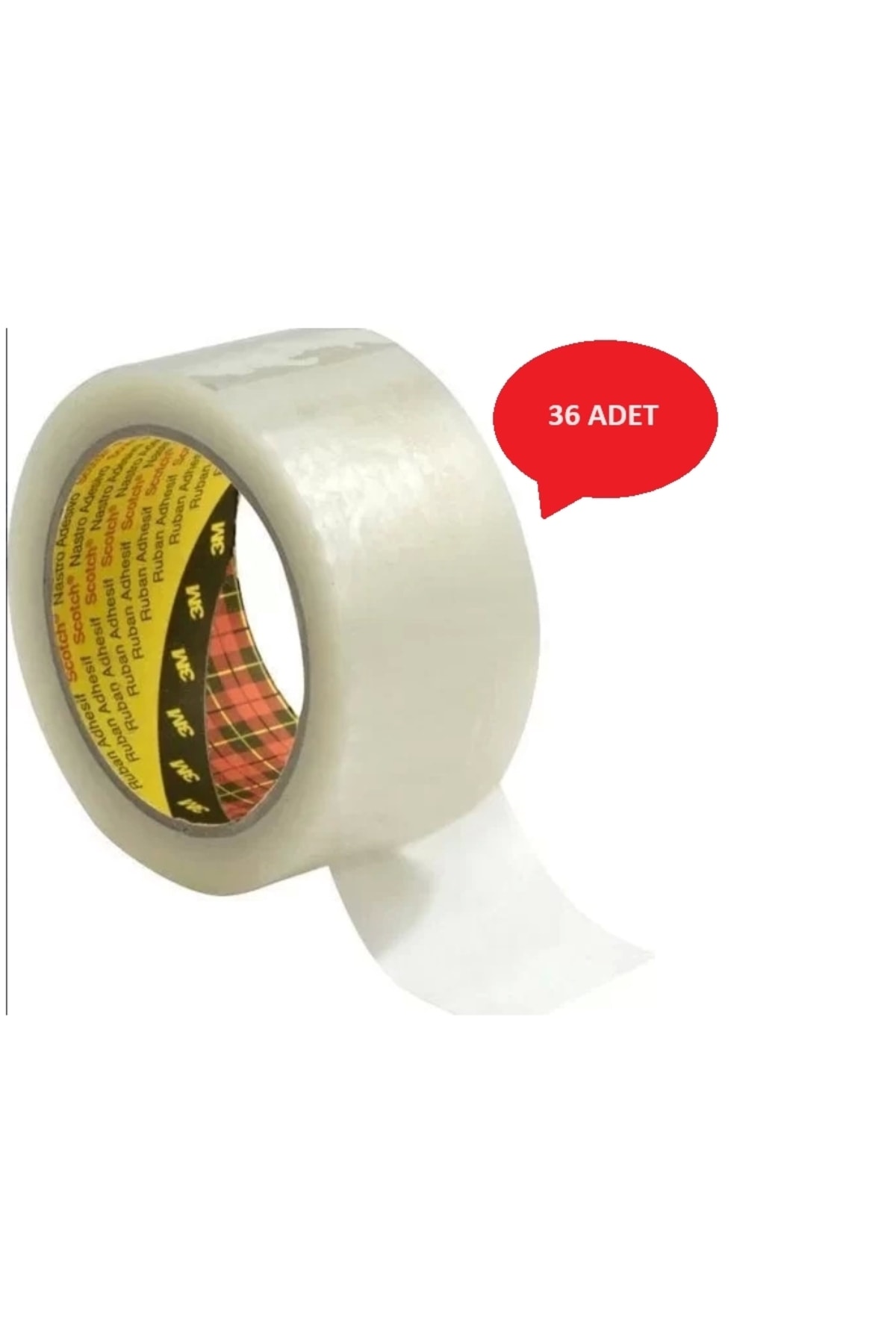 3M 371 Koli Bandı Şeffaf 50mm x 100mt 1 Koli (36 Adet)