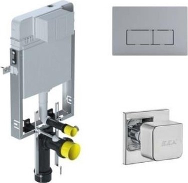Serel Smooth Gömme Rezervuar 3'lü Set T020111BK5824 (T020111+P58+024)