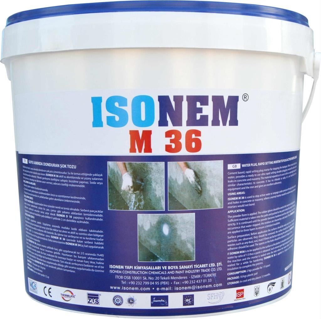 Isonem M 36 Şok Su Durdurma Tozu 5 kg