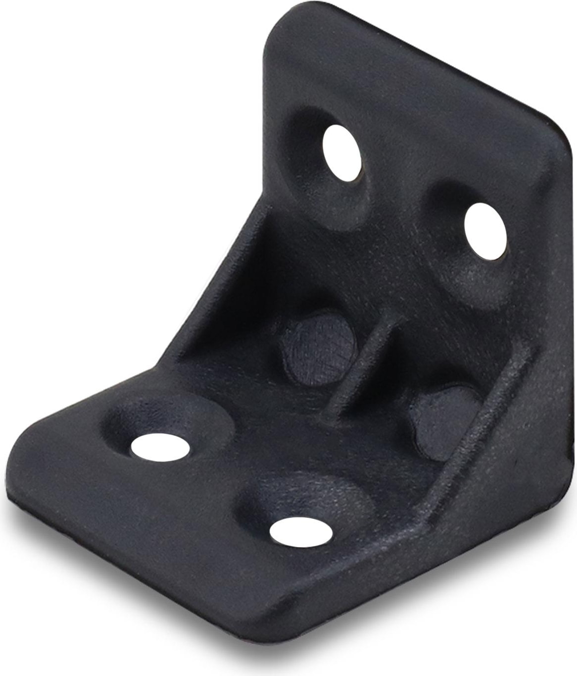 Mobilya Eşya Dolap Köşebent Bağlantı Sabitleme Sabitleyici L Gönye 25x25x25 Mm Siyah (10 ADET)