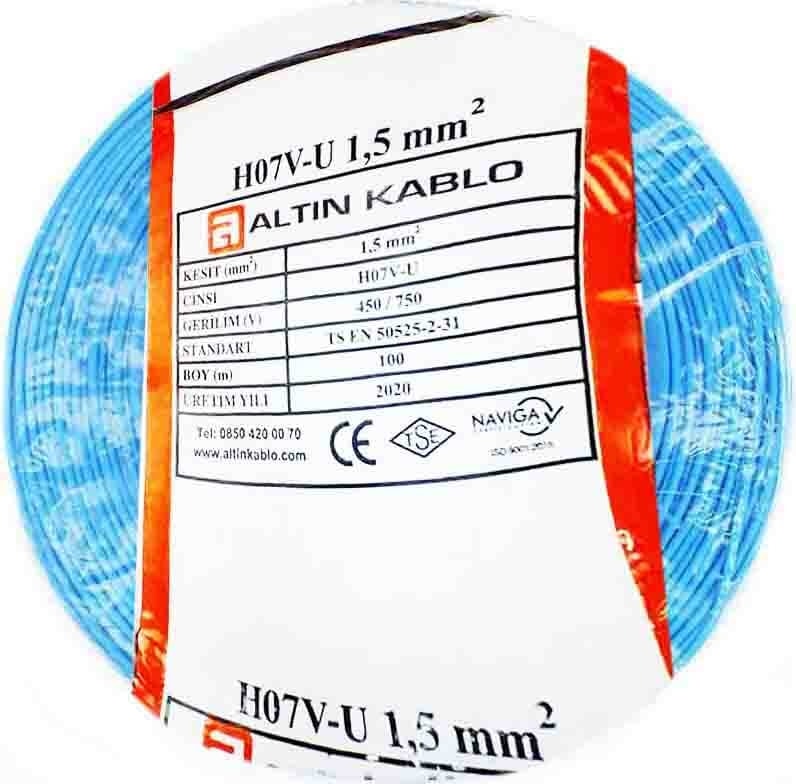 1,5 mm Nya KABLO-100M (Mavi)