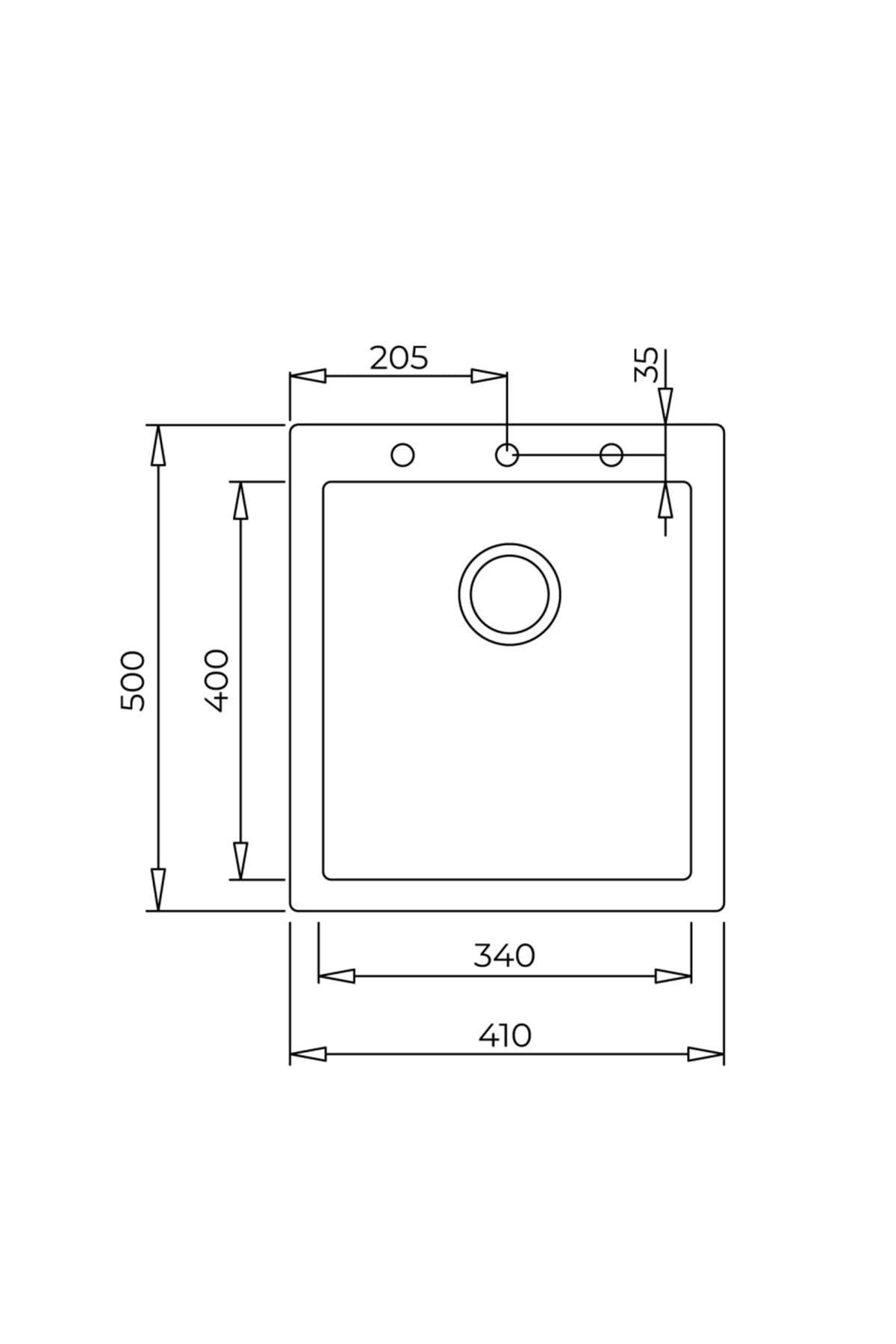 Forsquare 34.40 Tg Avena Beige Granit Eviye