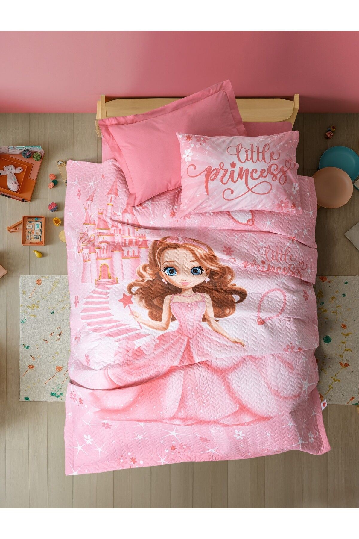 Junior Tek Kişilik Complete Set Gimbiya Pembe