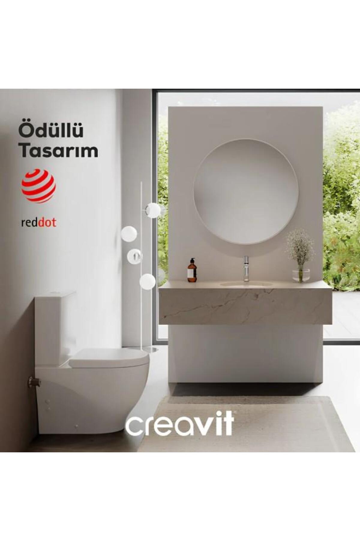 Mare Duvara Sıfır Kanalsız Klozet + Rezervuar + Duroplast Kapak + Çift Basmalı İç Takım SET