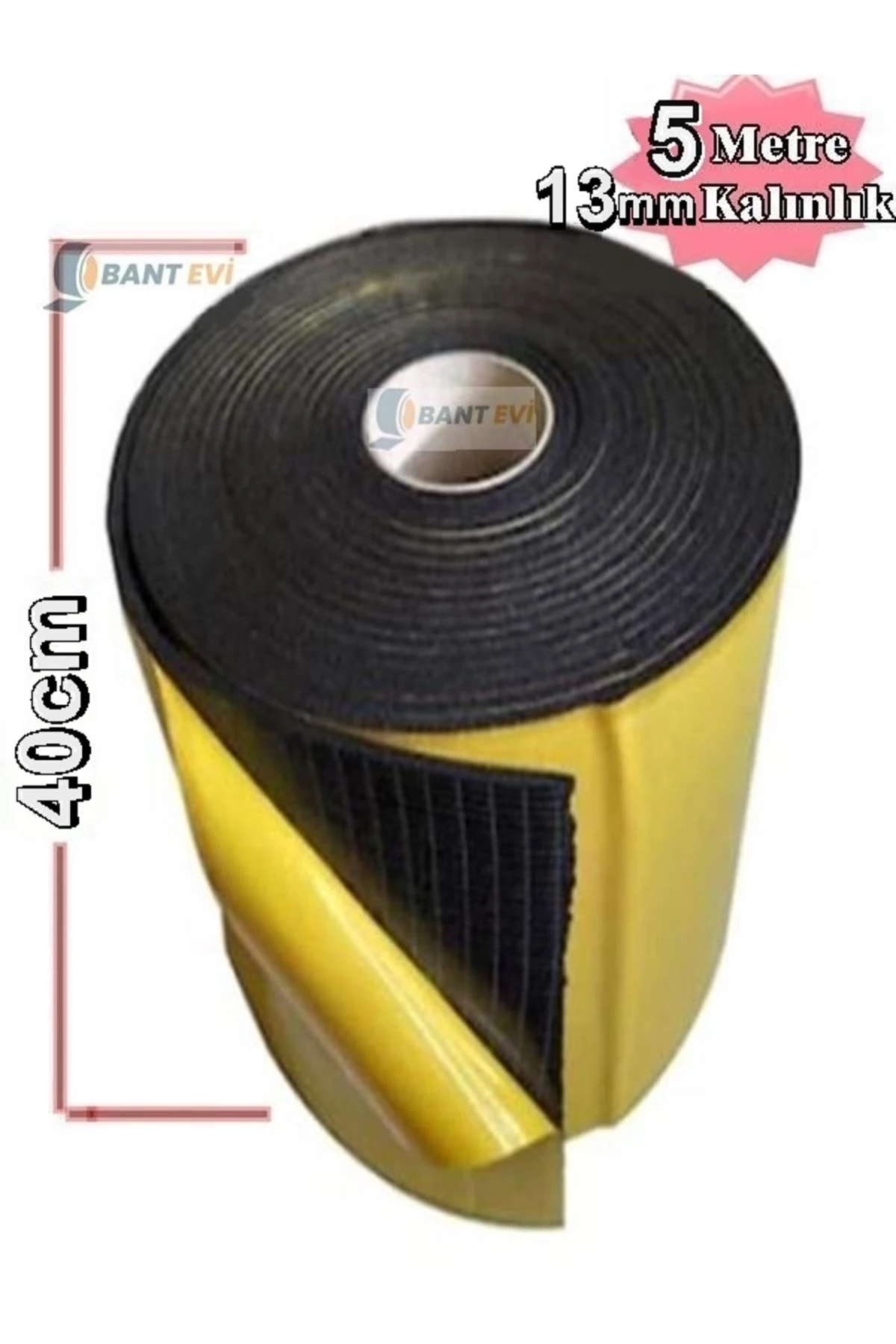 Araç Oto Ses Isı Yalıtım 40cmx5metre 13mm Yapışkanlı Kauçuk Izolasyon Malzemesi