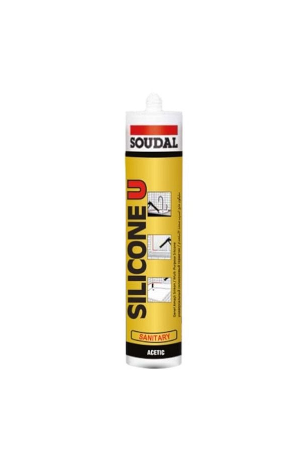 SOUDAL Silicone U Genel Amaçlı Silikon 280ml Beyaz 2 Adet