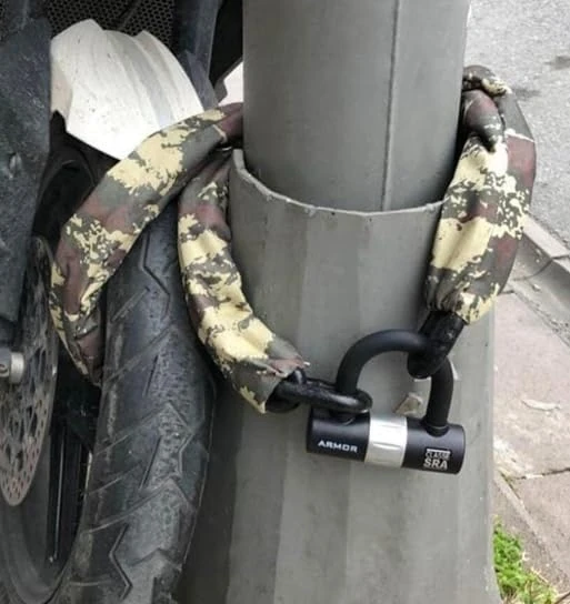 712MV Military Series Çelik Zincir 12MMX180CM + U Bar