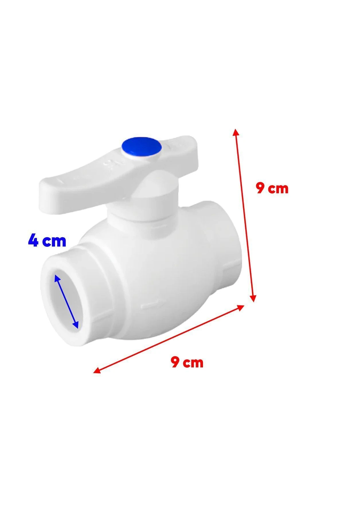 Küresel Pprc Ekonomik Plastik 40'lık Pvc Su Vanası Musluk Dişsiz Aç Kapa Boru Kaynak Makine Bağlantı