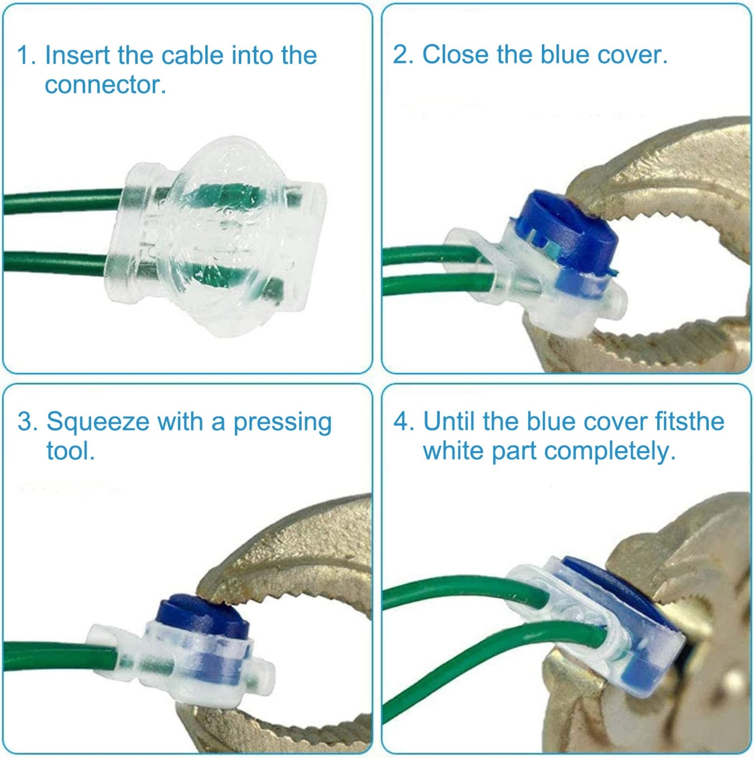 18 Paket Elektrik Idc 314-BOX Pigtail 3 Kablolu Konnektörler 22-14 Awg Kablolar, Robotik Çim Biçme Makineleri Için (Yurt Dışından)