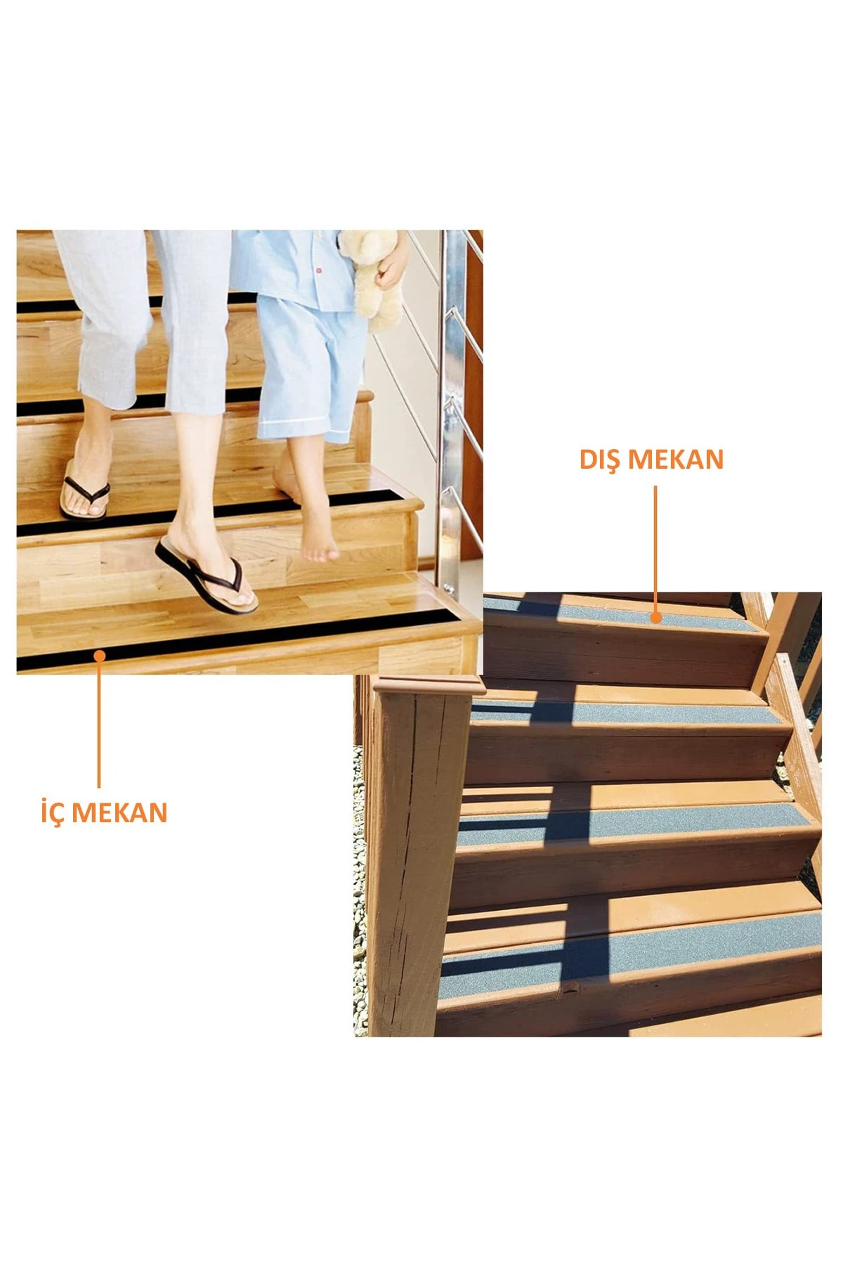 Siyah Merdiven Ve Zemin Kaymaz Kaydırmaz Bant (50mmx25mt) (henkel Yapıştırıcılı)