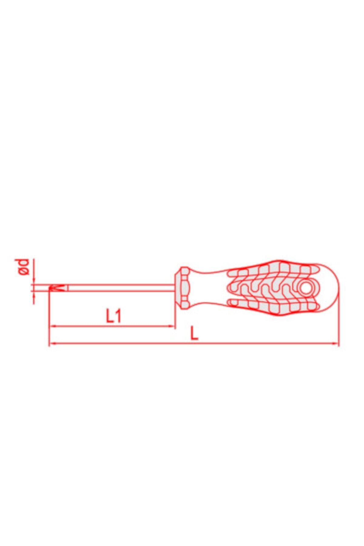 İZELTAŞ Opak Yıldız Uçlu Tornavida 8x150 Mm