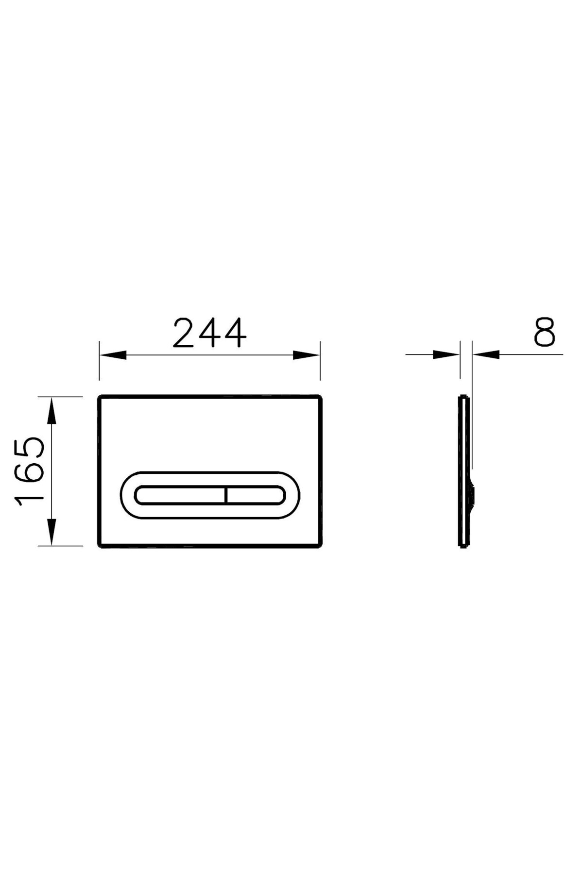 Loop T Fotoselli Kumanda Paneli, Mat Krom, 742-0885