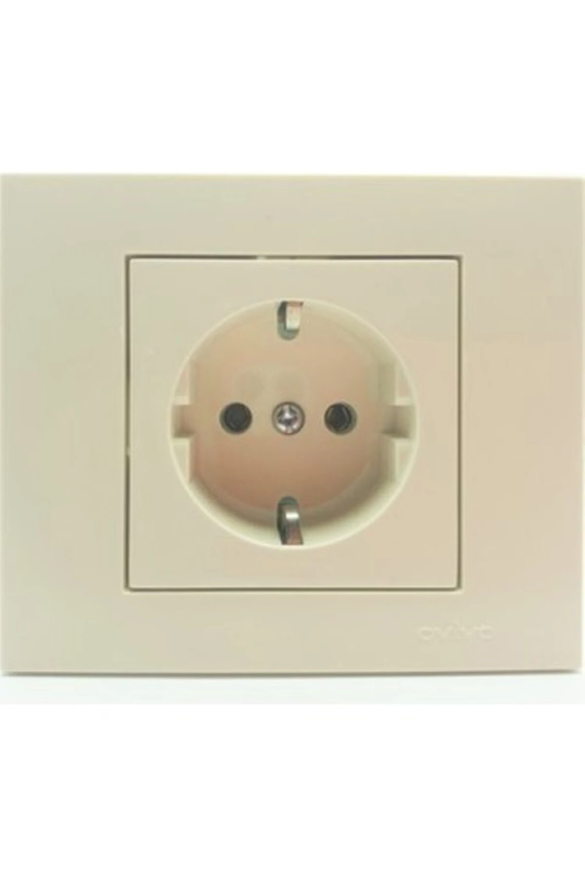 GRANO KREM TOPRAKLI PRİZ ÇOCUK KORUMALI (ÜRÜN ÇERÇEVESİZDİR)