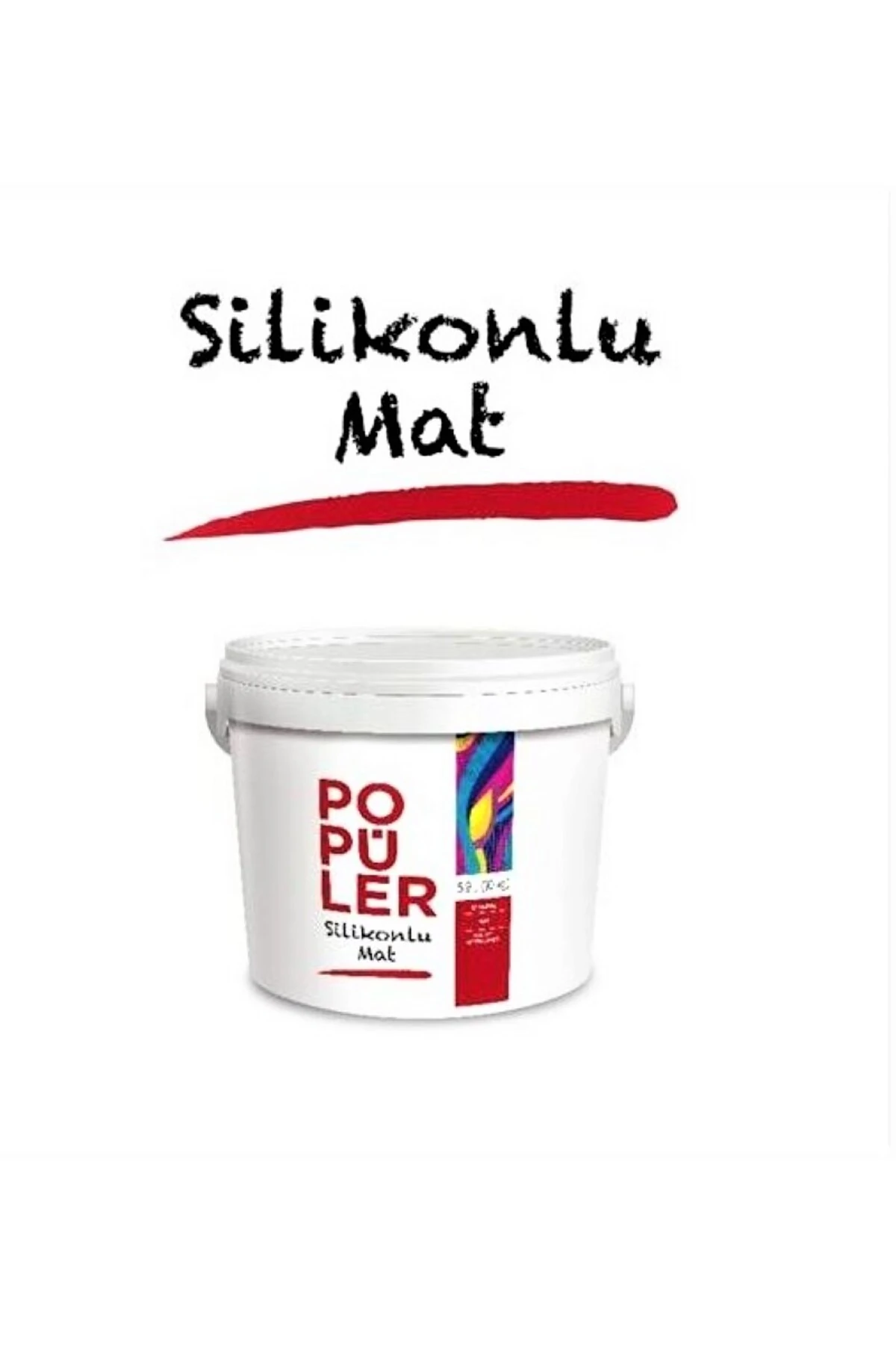Popüler Silikonlu Plastik Mat Duvar Boyası
