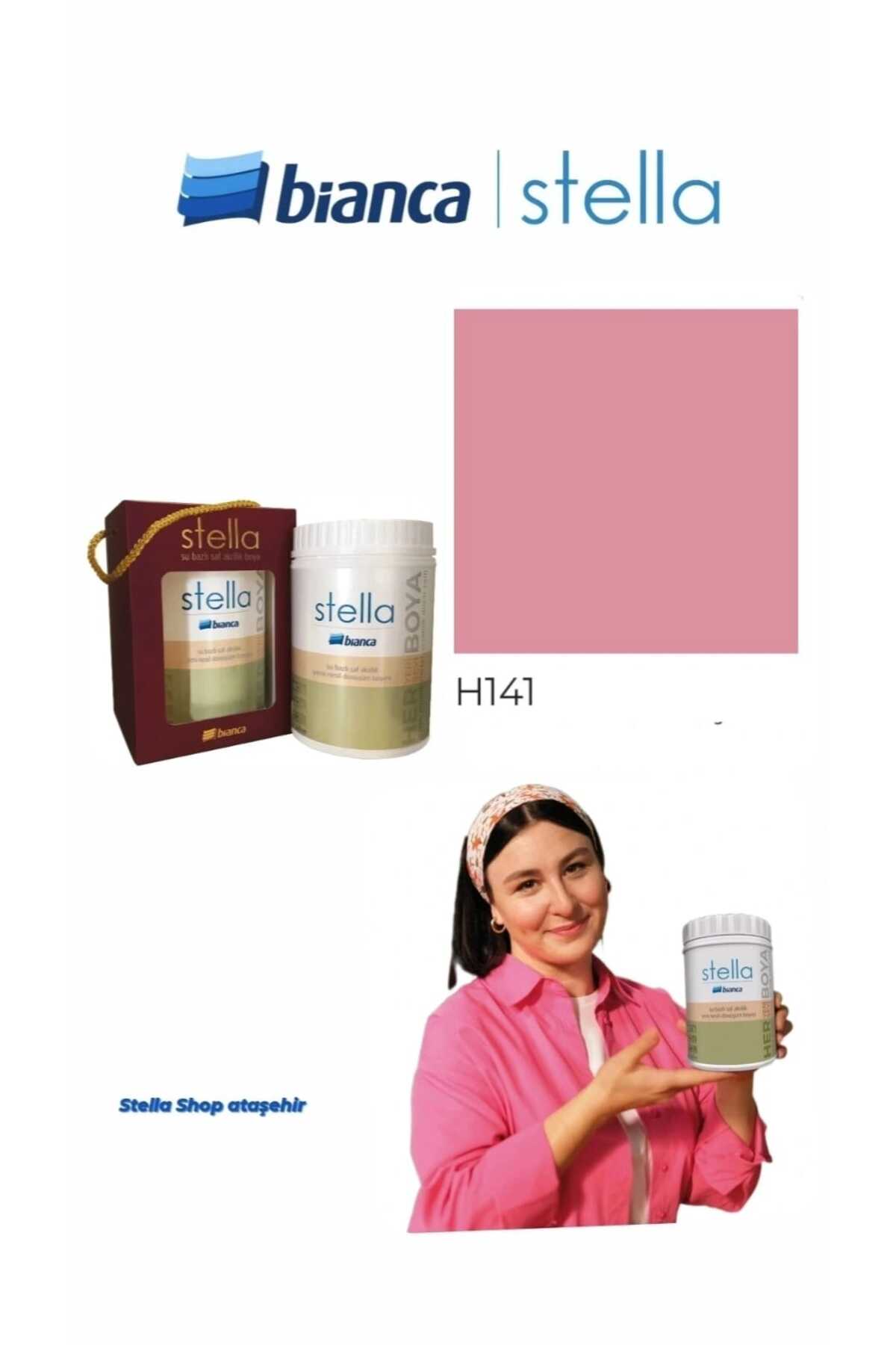 Stella Su Bazlı Saf Akrilik Boya 500ml - H141