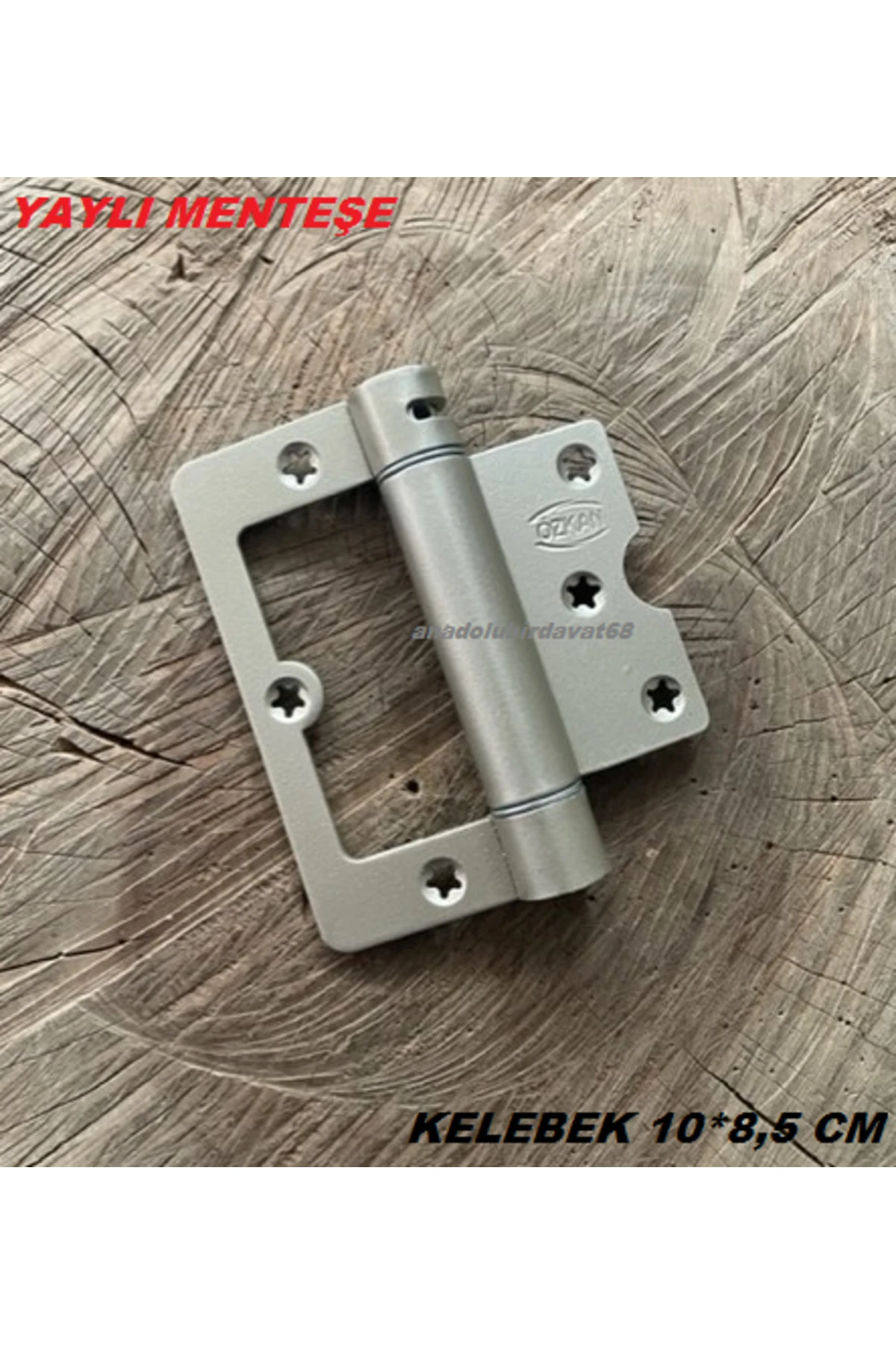 ÖZK SATEN RENK YAYLI MENTEŞE YAYLI KAPI MENTEŞESİ YAYLI DOLAP MENTEŞESİ 1ADET