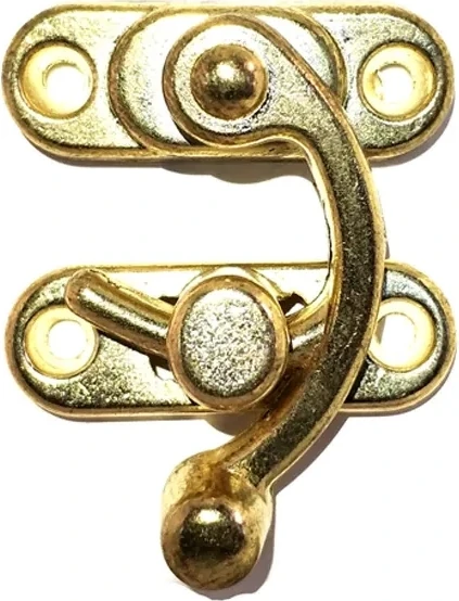 Yay Gözü, Ahşap Kutu Klipsi - Büyük 37X45 Mm, Sarı, 100 Adet