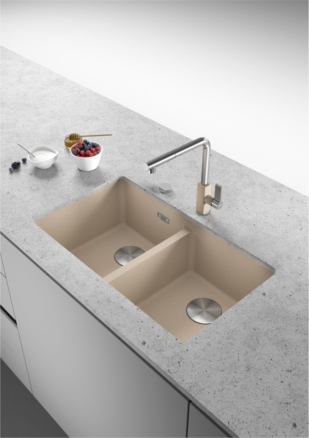 Avena Maris Mrg 120-35 Çift Gözlü Damlalıksız Granit Eviye (125.0686.738)
