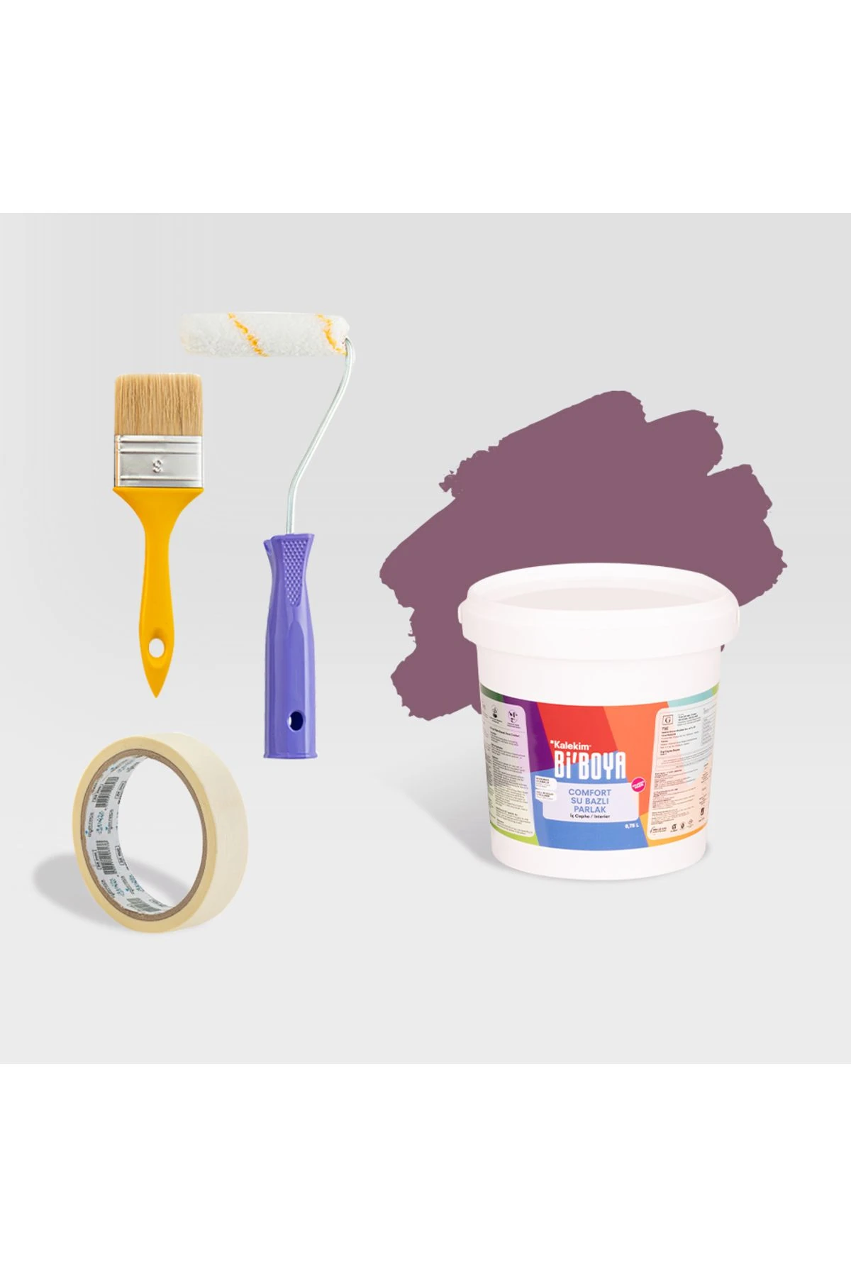 Yazlık Yenileme Seti Ahşap Ve Metal Boyası 0.75 L Ahududu