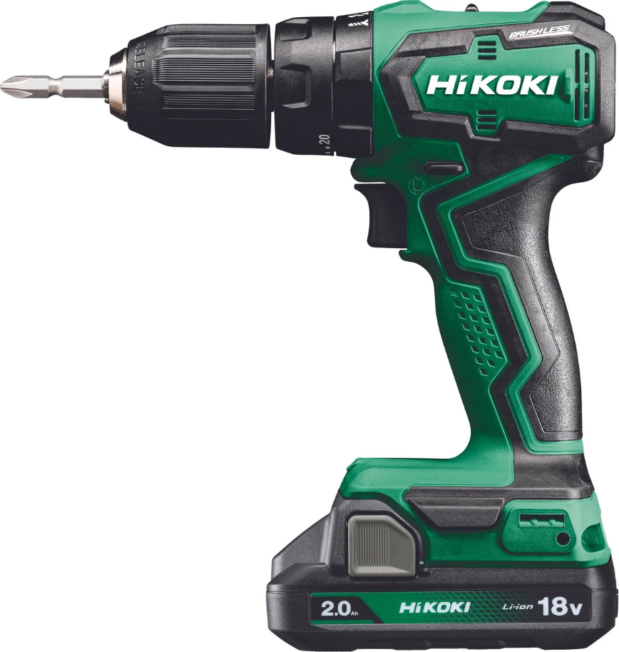 DV18DD-2.0 18V/2AH. 55NM Kömürsüz Şarjlı Darbeli Matkap