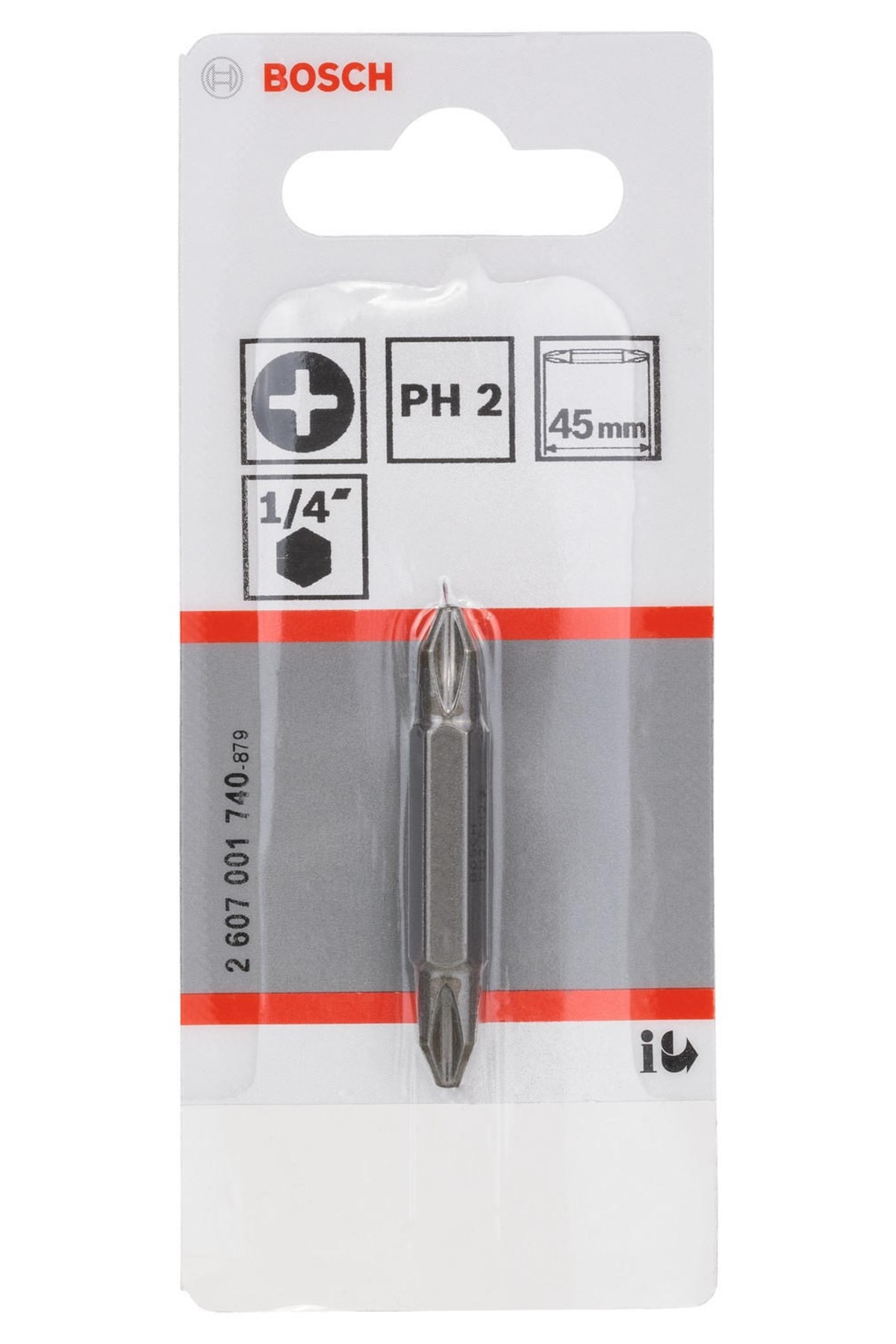 Extra Hard Çift Taraflı Ph2xph2*45 Mm 1'li Vidalama Ucu - 2607001740