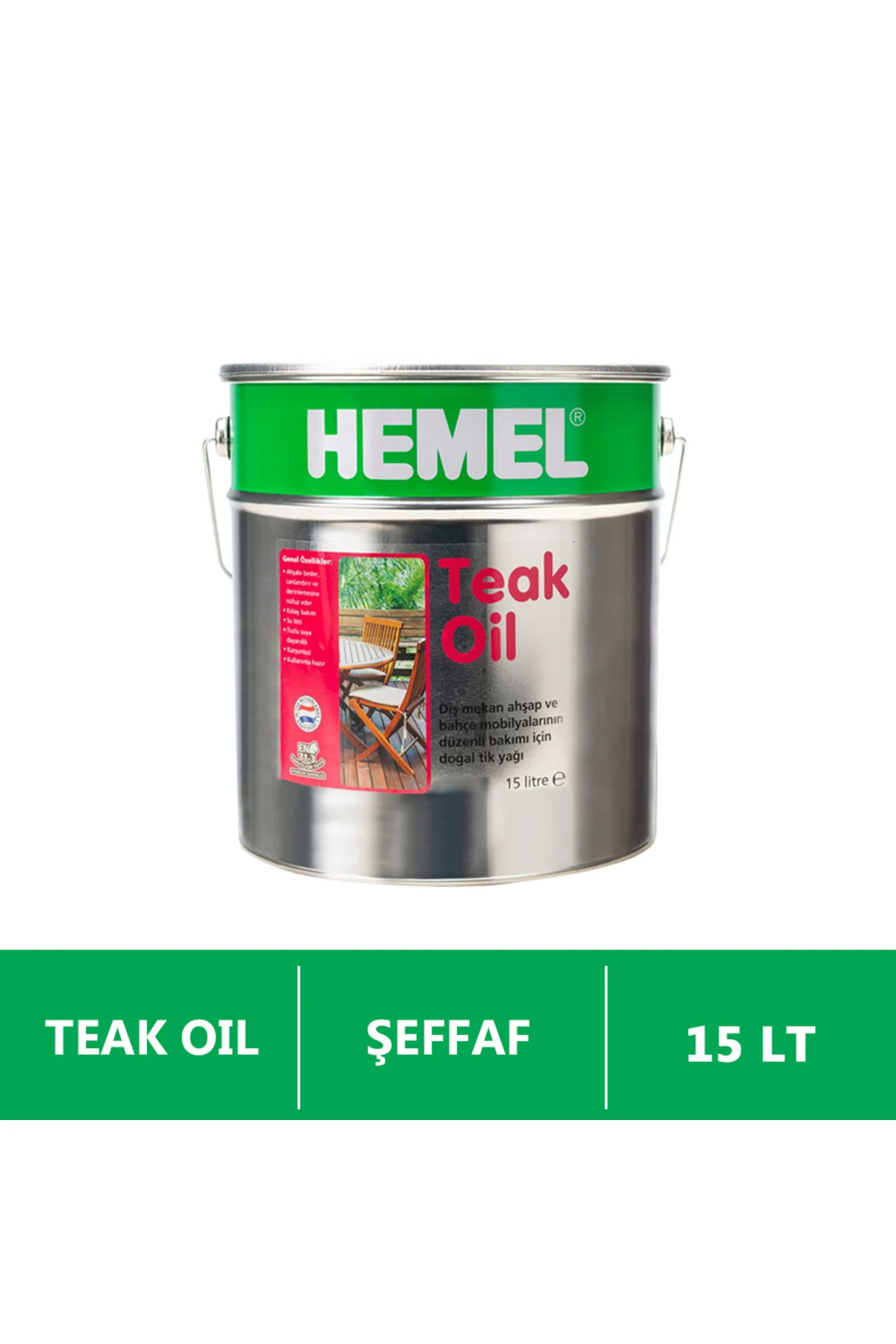 Teak Oil - 1. Sınıf Tik Yağı 15 Lt