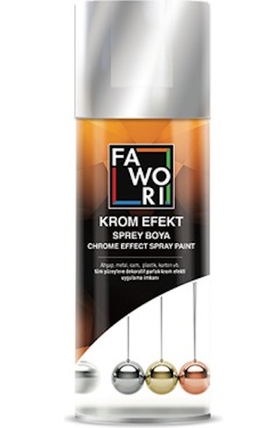 FAWORİ KROM EFEKT SPREY BOYA 400 ML