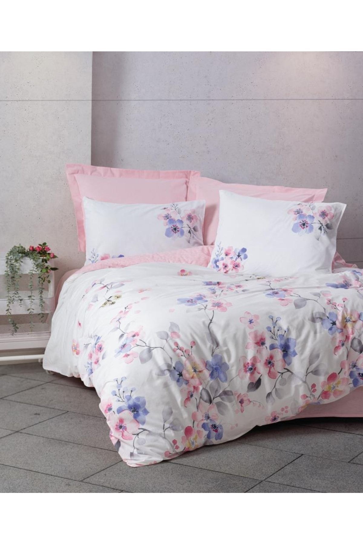 Modeline Çift Kişilik Nevresim Takımı Jayda Pembe