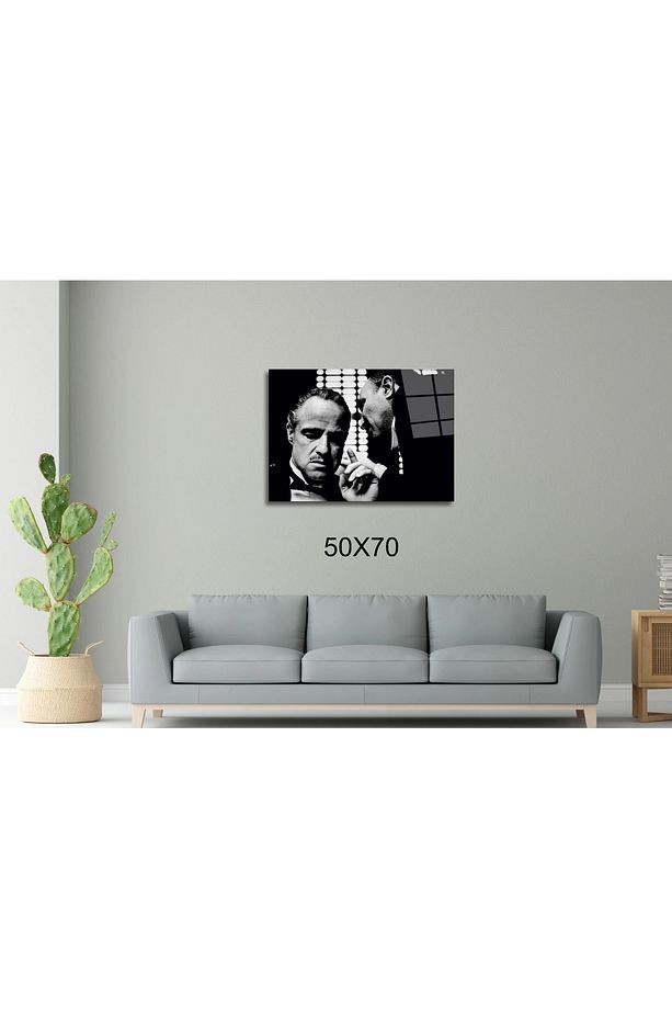 Vito Corleone - The Godfather - Baba Sinema Ve Ünlüler Cam Tablo #PCT0938
