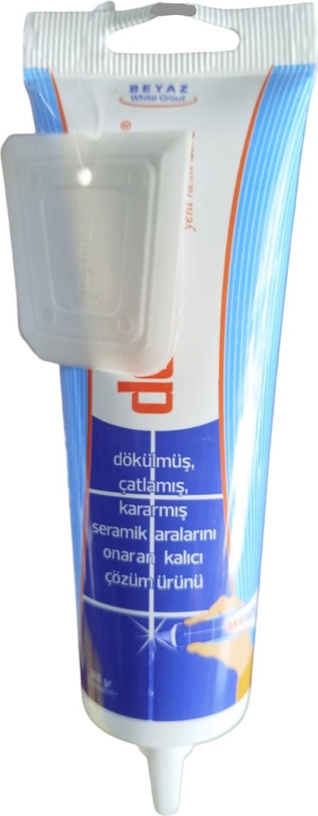 Anyonuzu Yenileyin ! Beyaz Fayans Arası Derz Dolgu Boyama Temizleme Lavabo Küvet Fayans Derzi 380GR