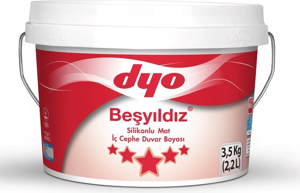 Beşyıldız Silikonlu Mat Iç Cephe Boyası 3.5 kg Kemik Beyazı