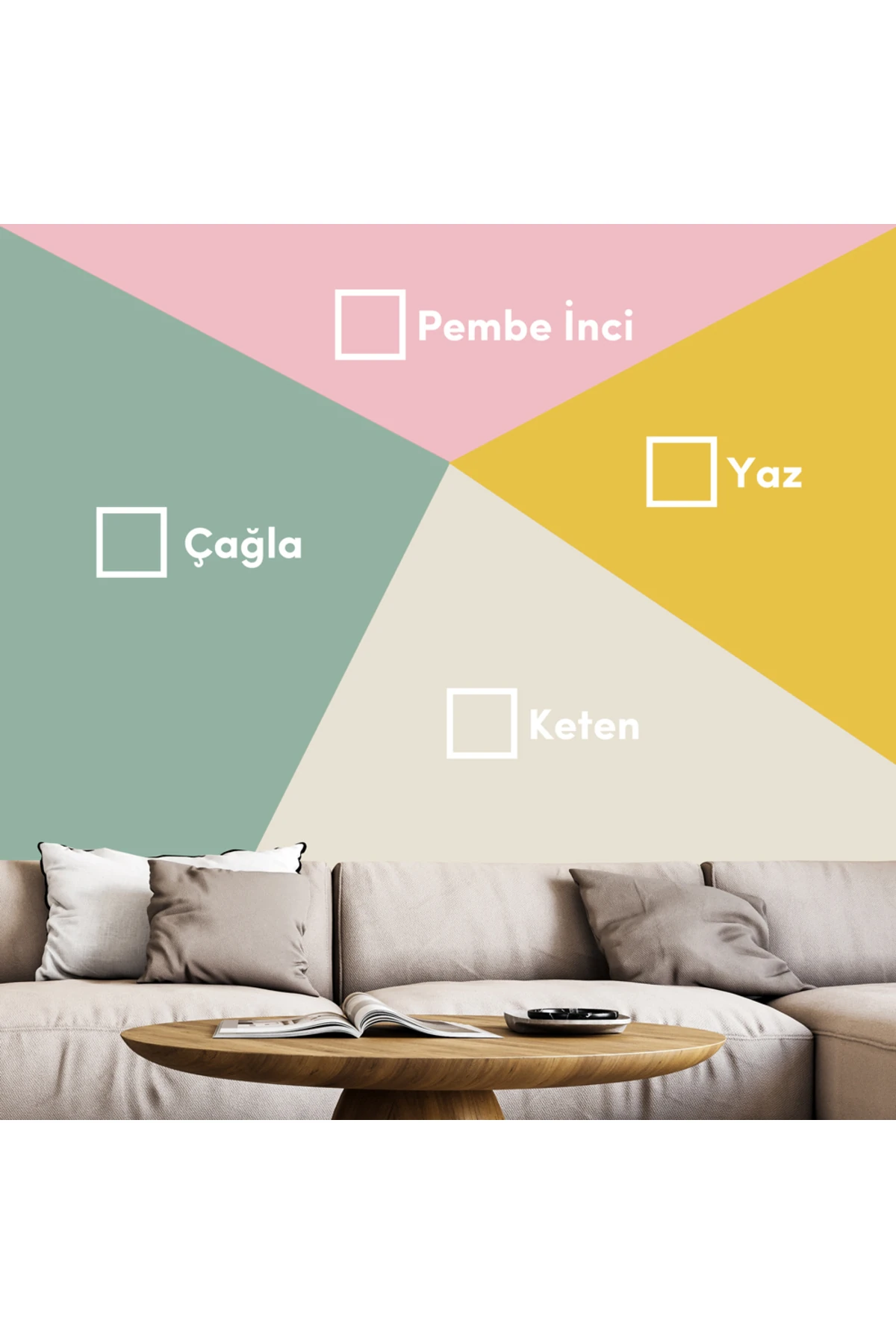 Geometrik Duvar Boyama Seti 6