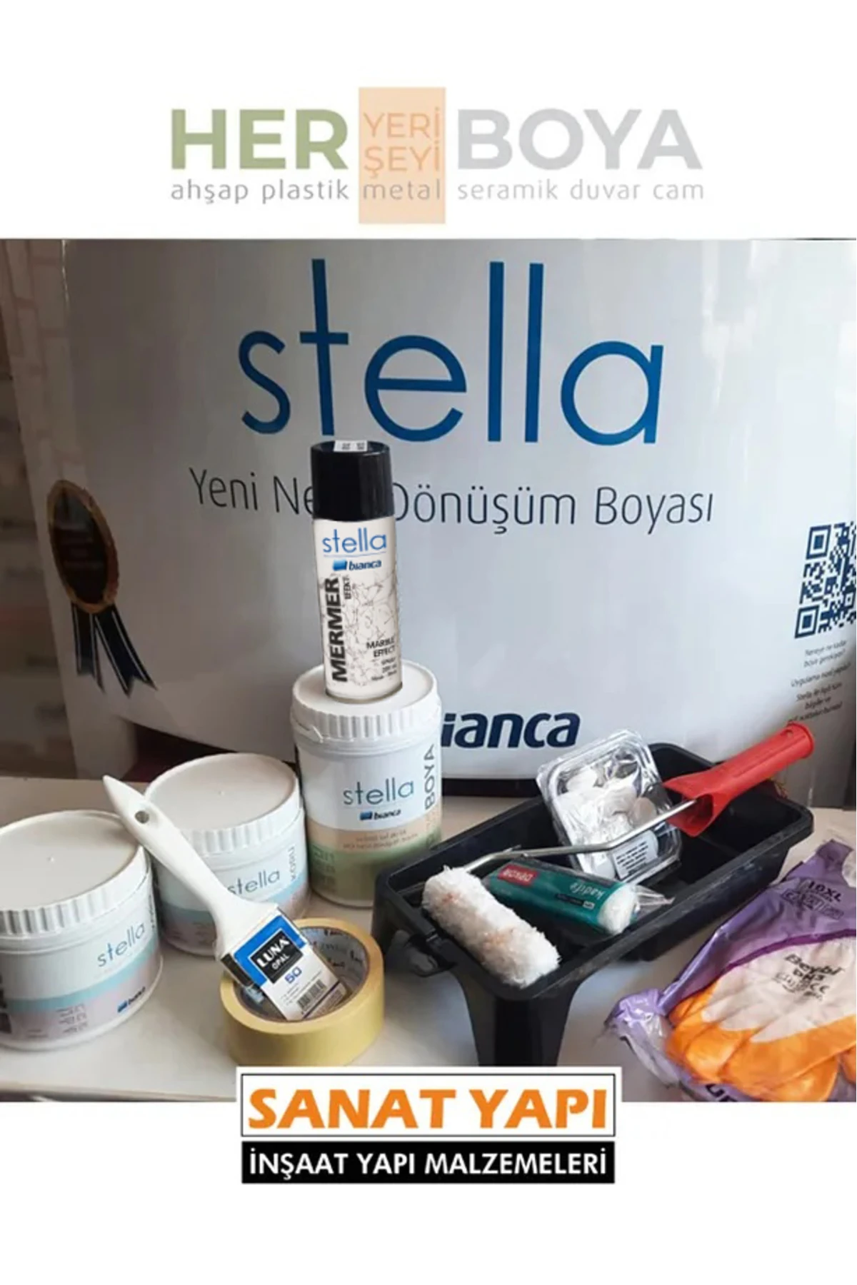 Stella Boya Set ( 10-12 Metrekare Mobilya Boyama Seti )