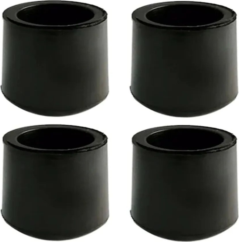 16 Adet Siyah 21 mm Pvc Sandalye Profil Ayak Pabucu Sessiz Yumuşak Sandalye Zemin Koruyucu