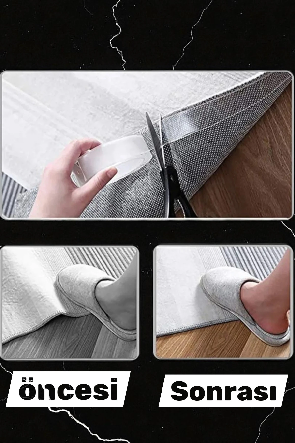 Çift Taraflı Nano Bant 2 Metre 30 MM Güçlü Bant Zemin Duvar Halı Tablo Yapıştırma Bandı