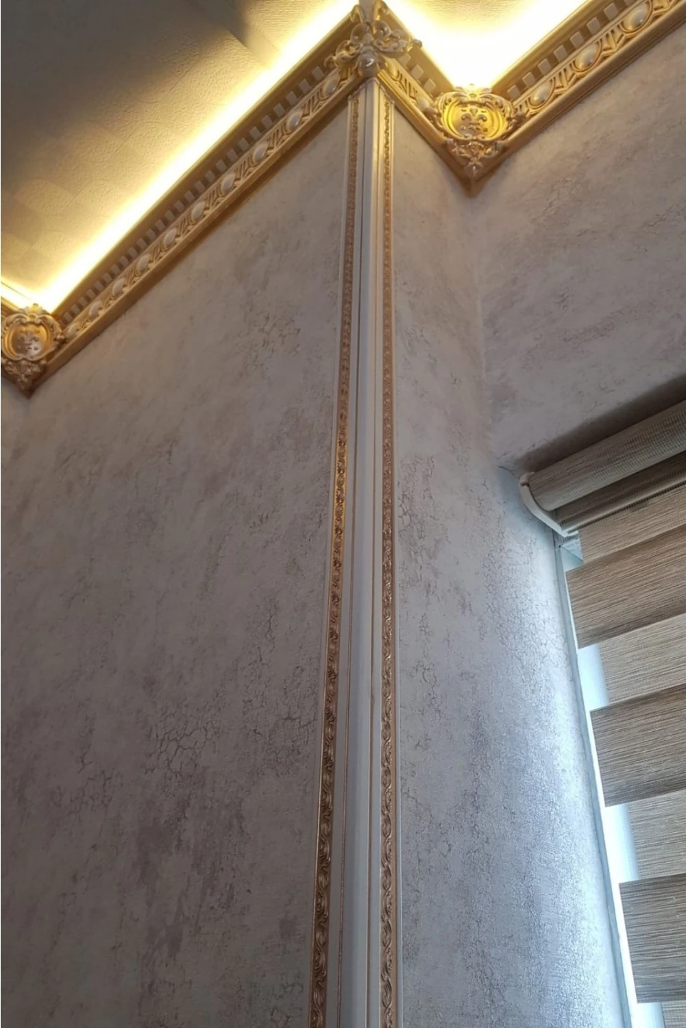 Boyanabilir Saray Tavan 4 cm Köşe Profili 4 x 100 cm