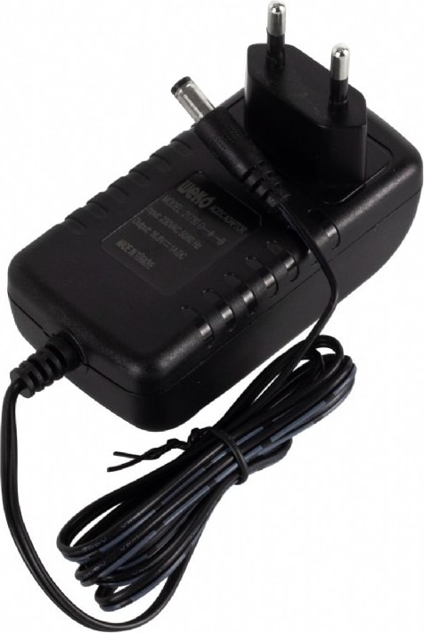 16.8 Volt - 1 Amper Kırmızı Yeşil Ledli Priz Tipi- 5.5*2.5 Uçlu Şarj Adaptörü Adaptör Siyah