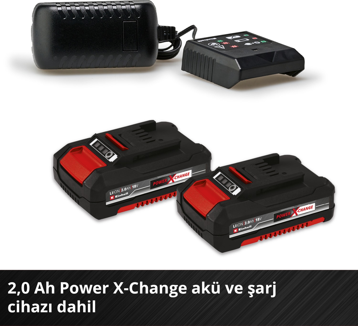 EİNHELL Akülü Vidalama TE-CD 18/2 Li (2x 2,0 Ah) Power X-Change (18 V, 44 Nm, 10 mm hızlı açılan mandren, 20 tork kademesi, 2 x 2.0 Ah akü ve şarj cihazı dahil) - 4514231