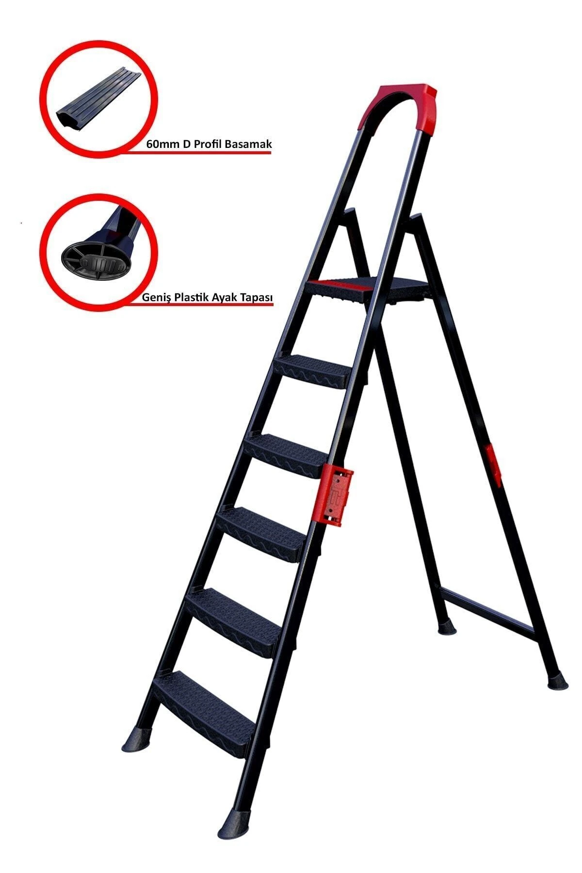 Anka Plus 5+1 Basamaklı Metal Merdiven