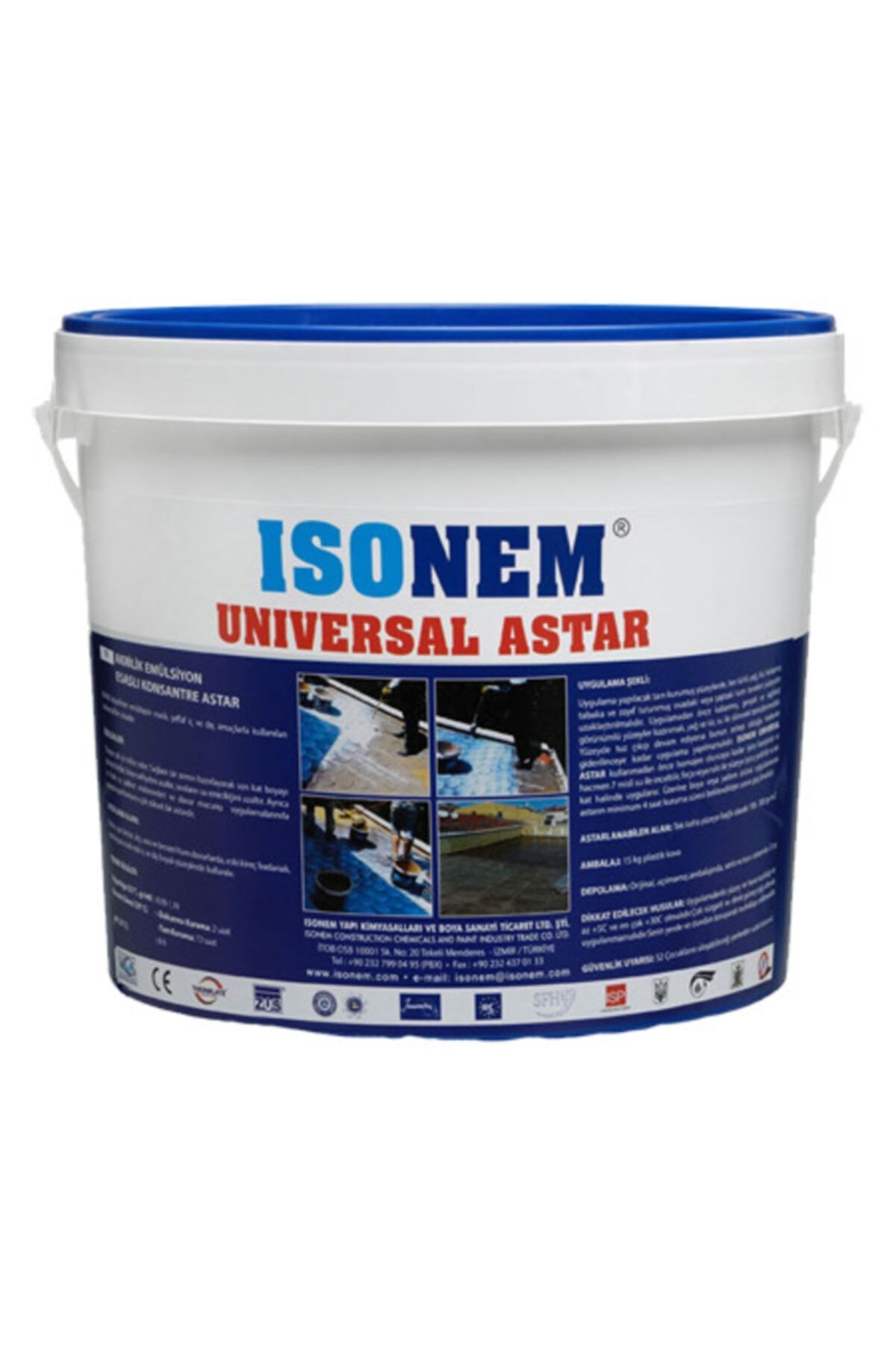 Universal Astar - Akrilik Emülsiyon Bazlı Konsantre Astar - Şeffaf - 15 Kg