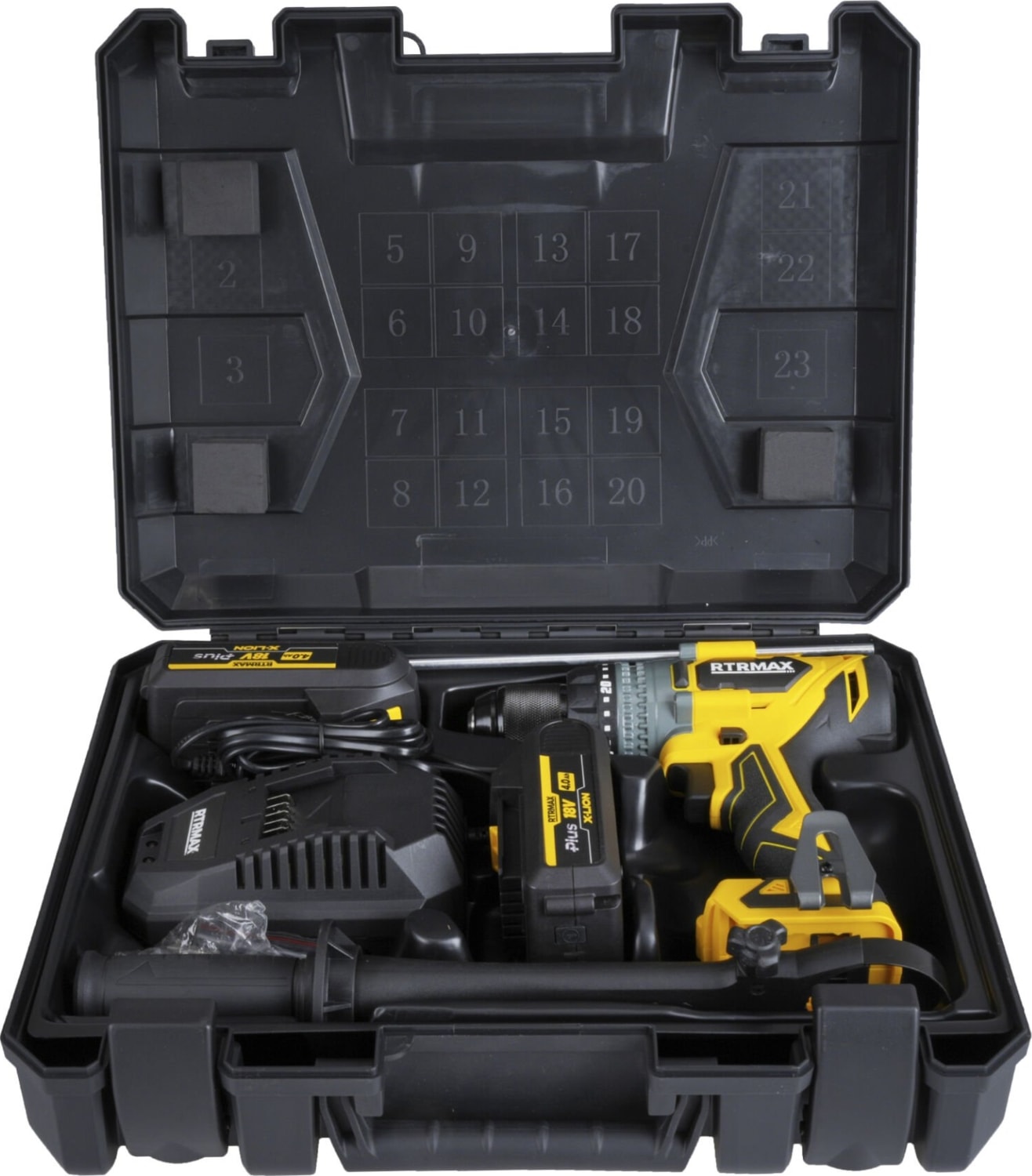 RTX3020 Şarjlı Darbeli Matkap Kömürsüz 150 Nm 2x4 Ah Plus Çift Akü Hızlı Şarj X-Lion - Akü Dahil