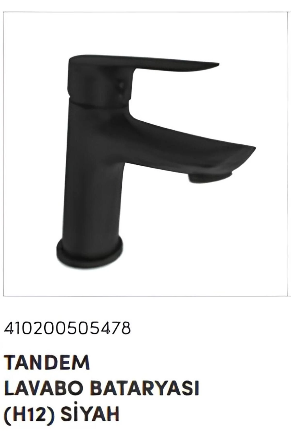 TANDEM LAVABO BATARYASI SİYAH