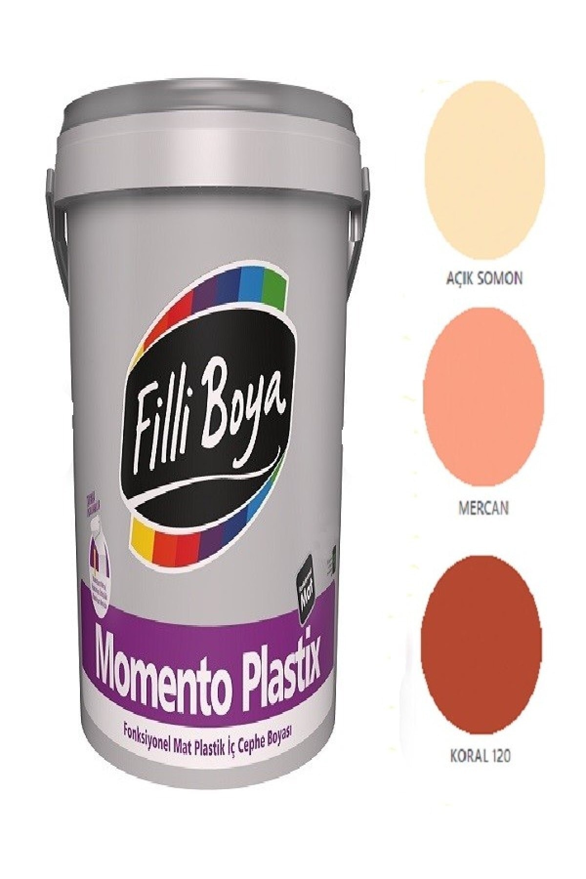 Momento Plastix Fonksiyonel Mat Plastik Iç Cephe Boyası 2.5lt (mercan)