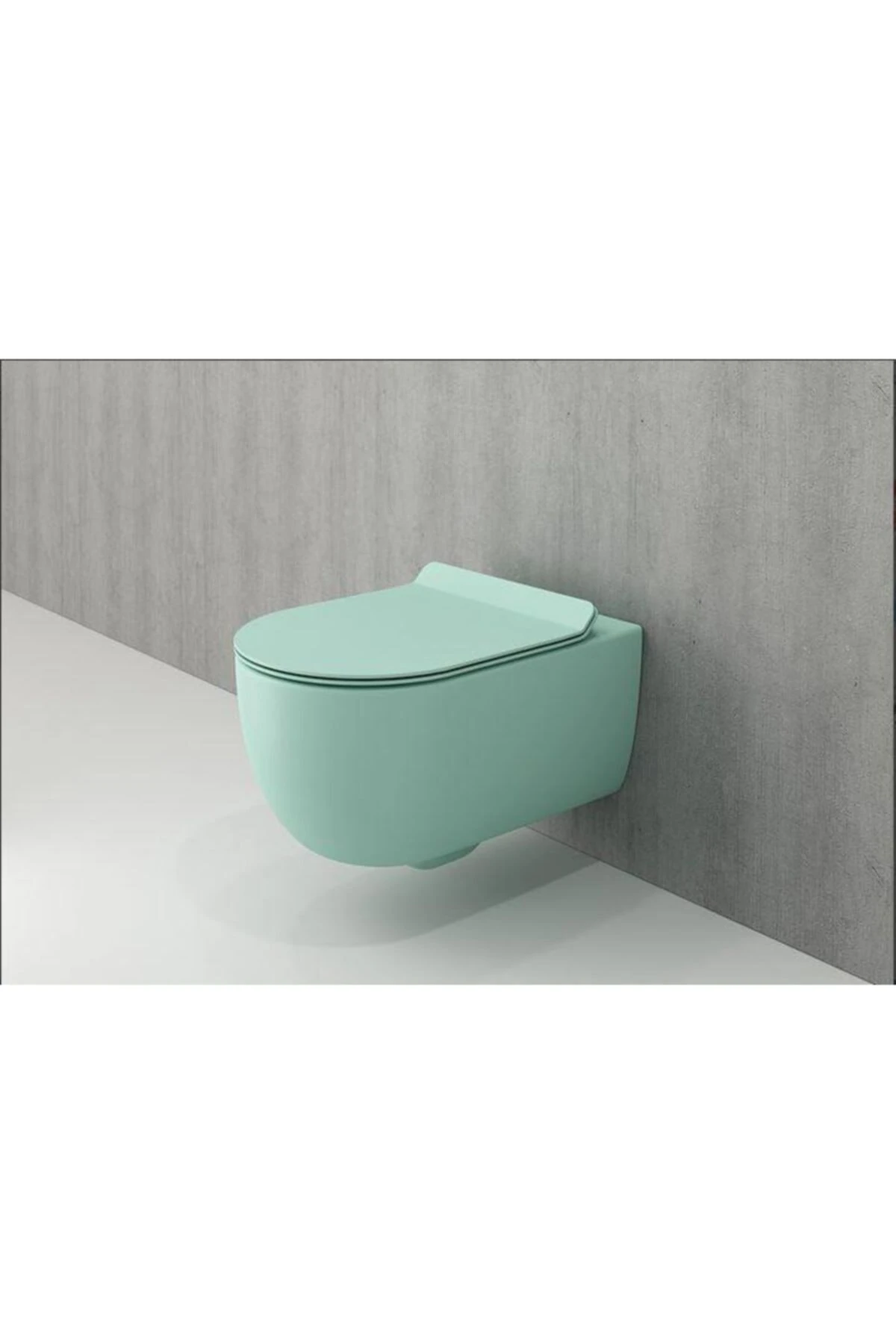 V-Tondo Rımless Asma Klozet Mat Mint Yeşil 1416-033-0128 Kapak Hariç